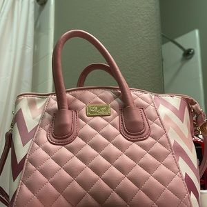 Pink Betsy Johnson purse and matching wallet